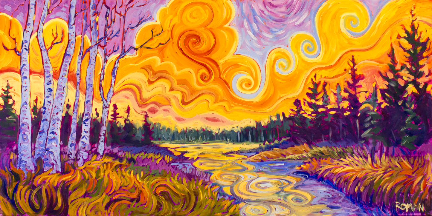 River of Gold - Open Edition Art Print