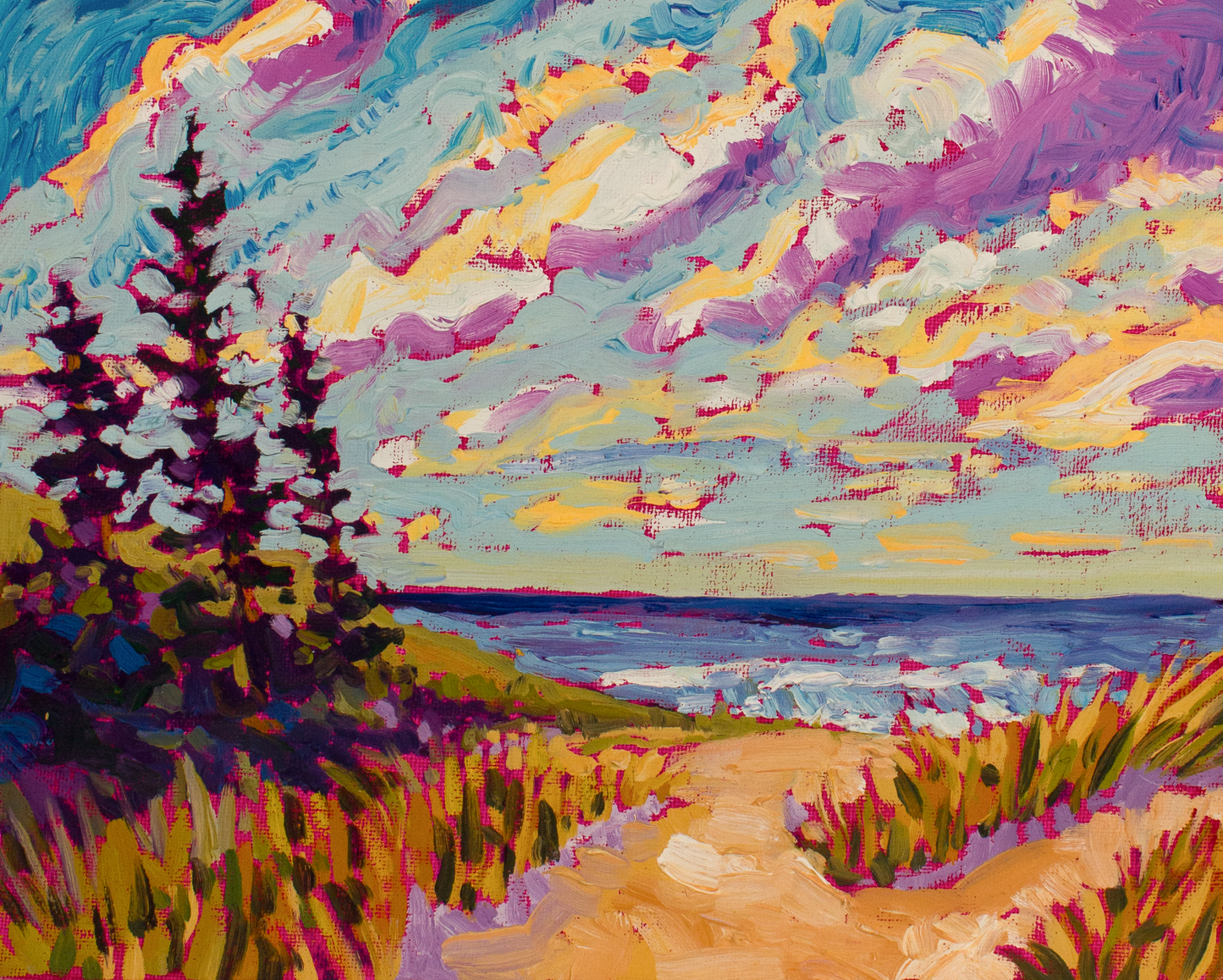 Sunset Trail to the Lake