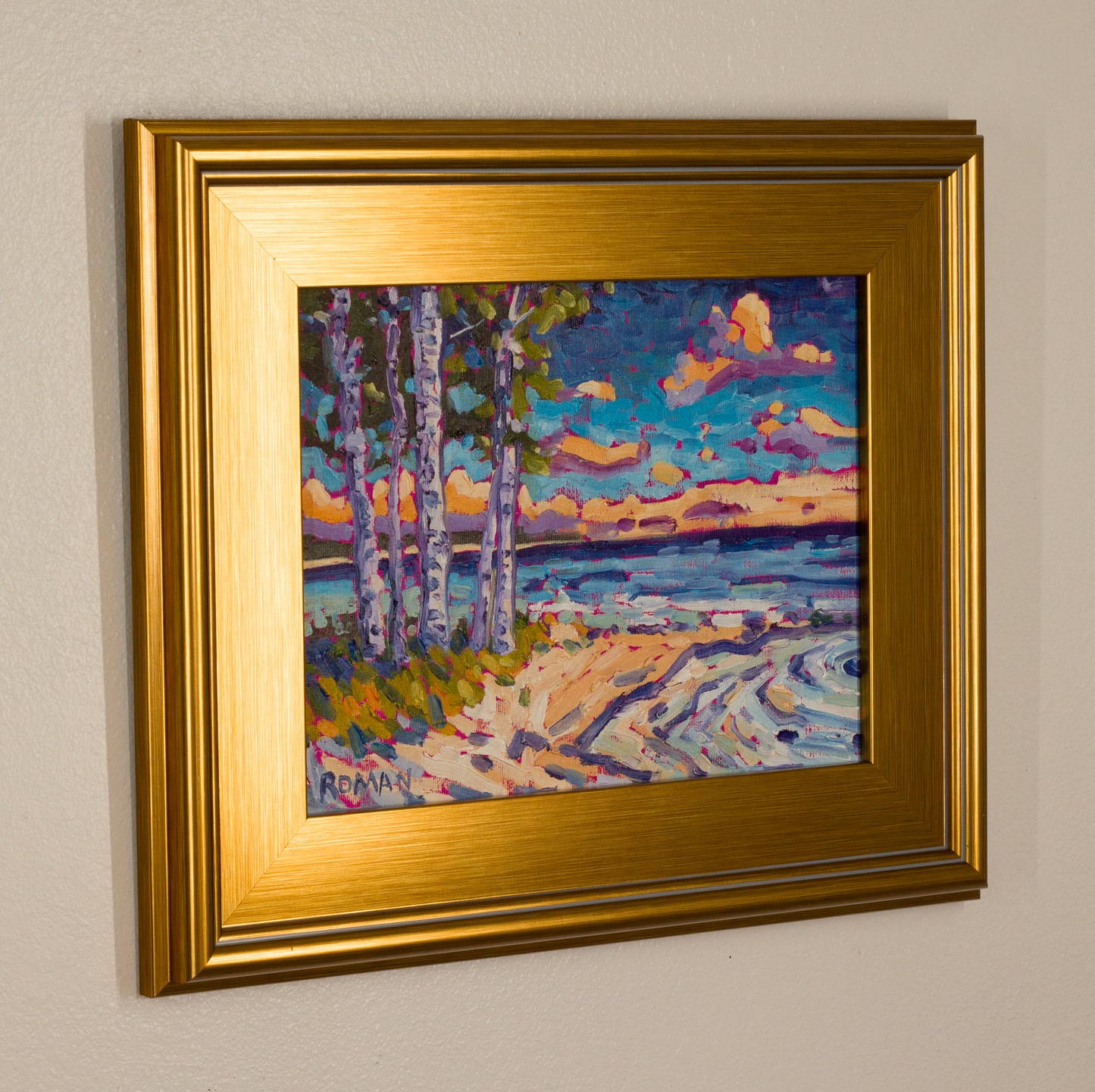 Birch Trees at the Shoreline