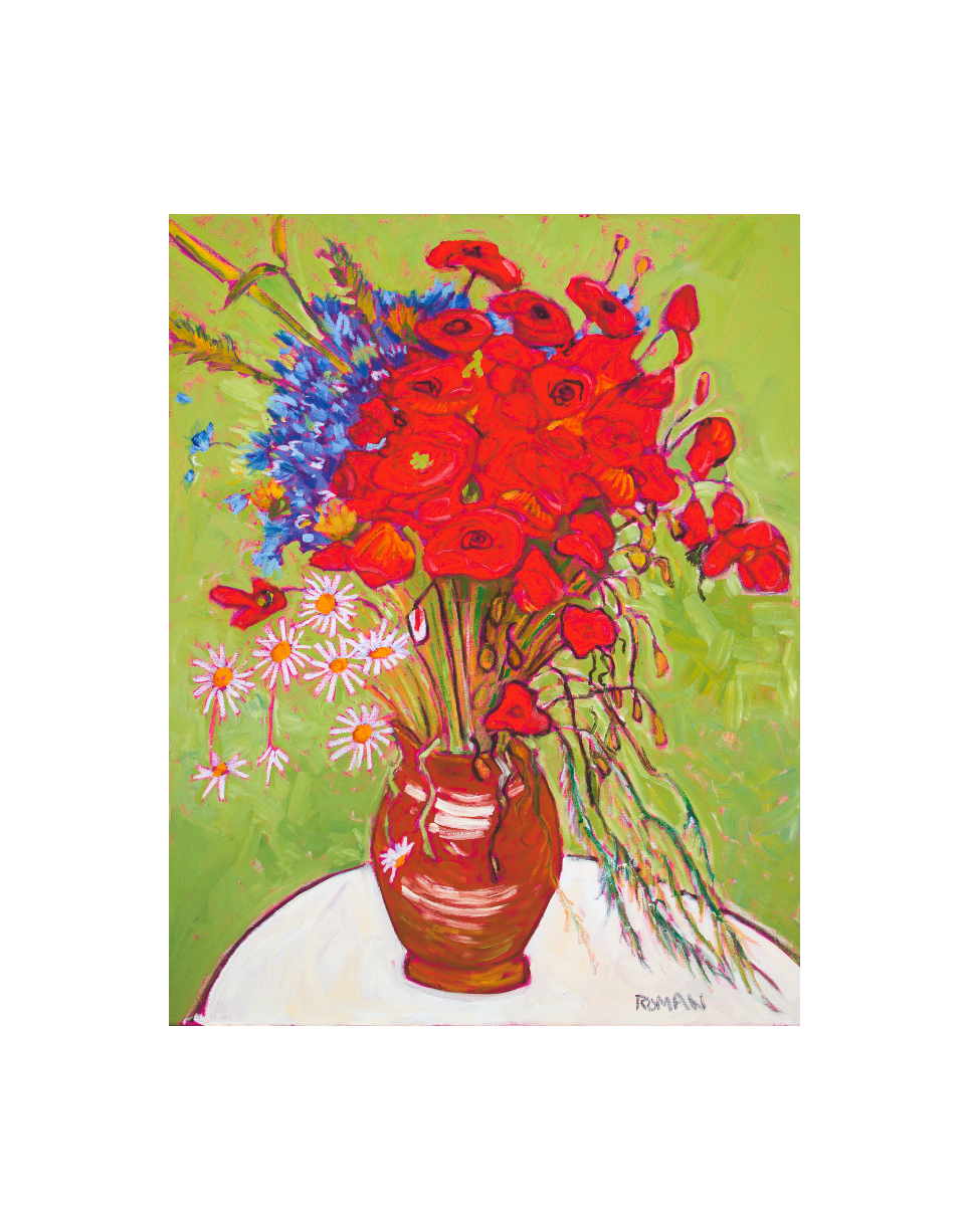 Poppies and Daisies — Archival Paper Print