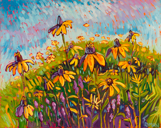 Dancing Black-Eyed Susans