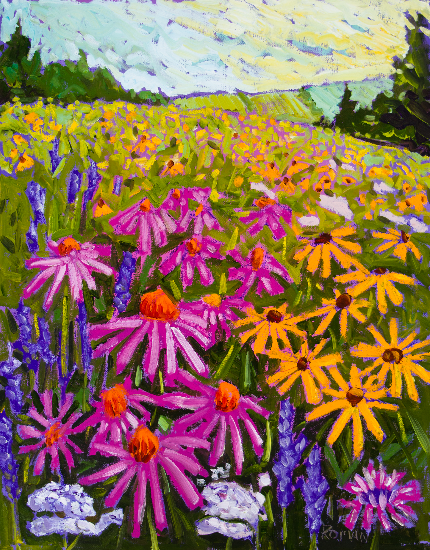 Wildflower Field (Purple)