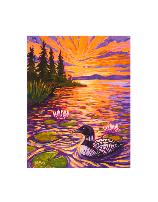Morning Loon — Archival Paper Print