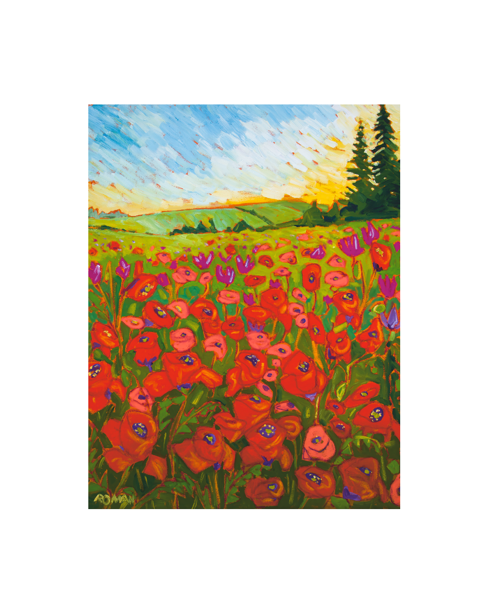 Red Poppy Morning — Archival Paper Print