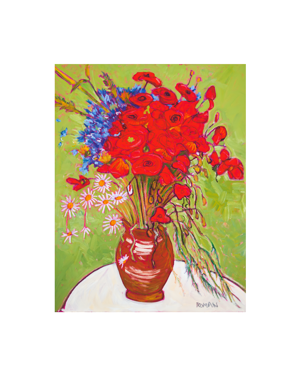 Poppies and Daisies — Archival Paper Print