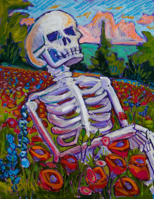 Waiting — original oil painting by Roman The Painter