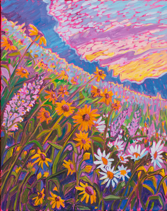 Wildflower Symphony at Sunset