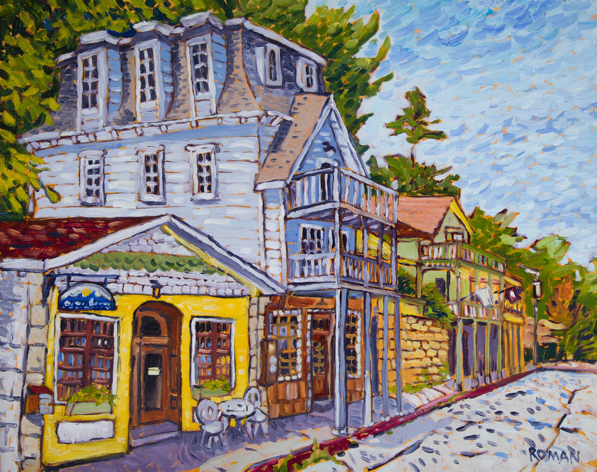 Adventure Art and Mitchell's Follies, hand-embellished canvas reproduction of the painting by Roman